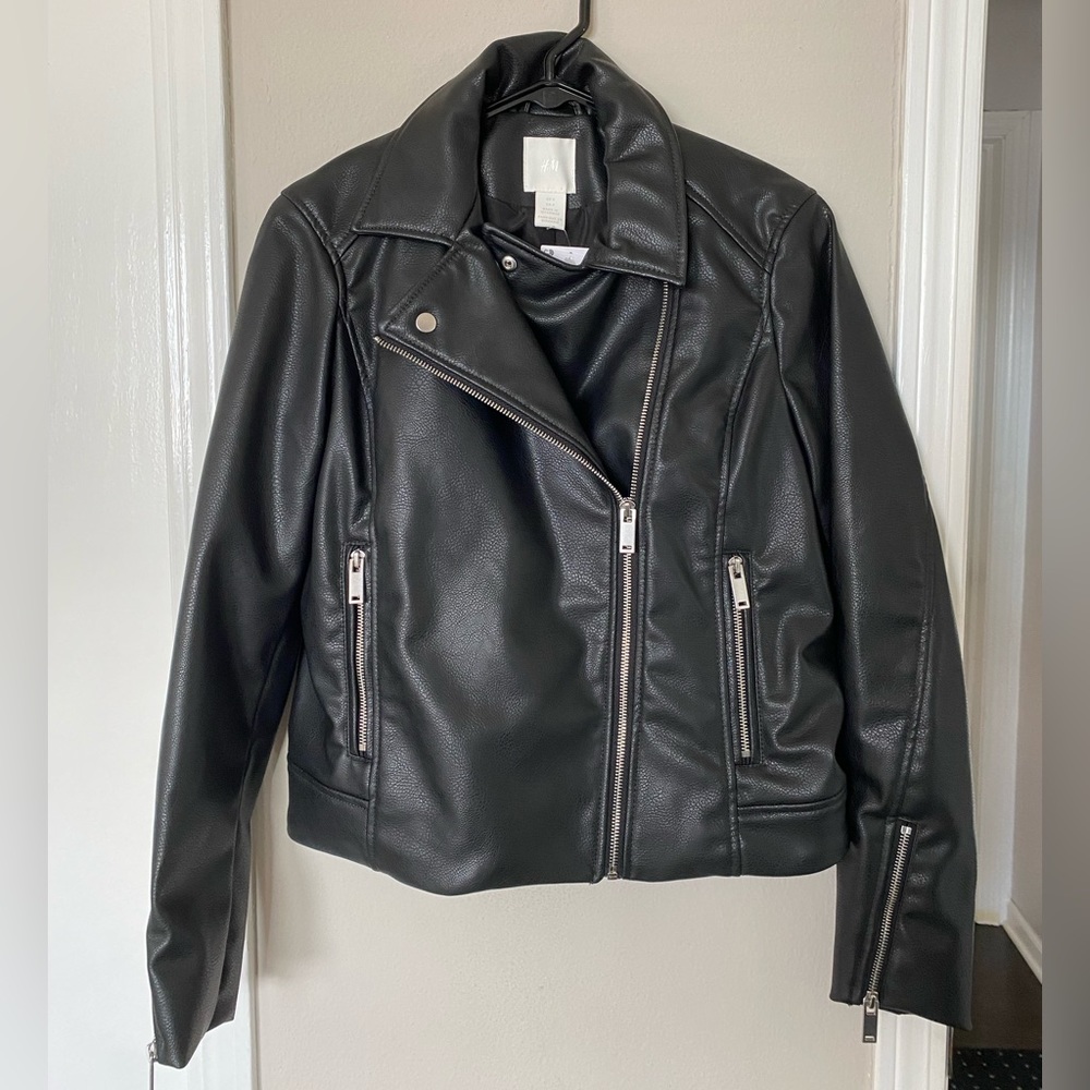 H&M vegan Leather Jacket S